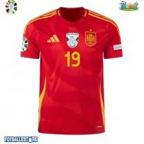 Spania Lamine Yamal #19 Hjemmedrakt EM 2024 Kortermet